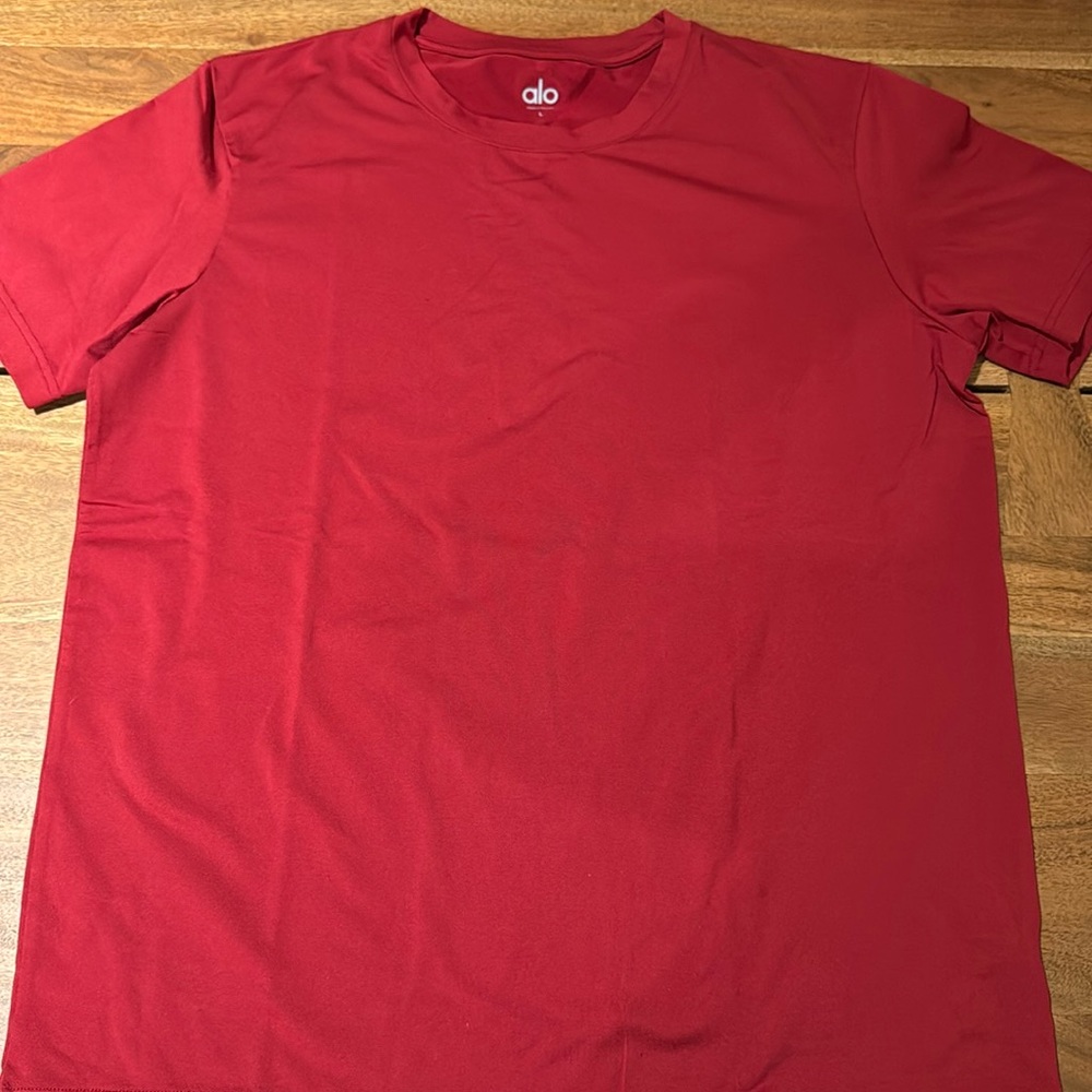 Alo tee shirt short sleeve , size L , used.